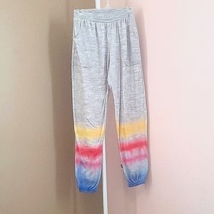 Pastel, striped joggers